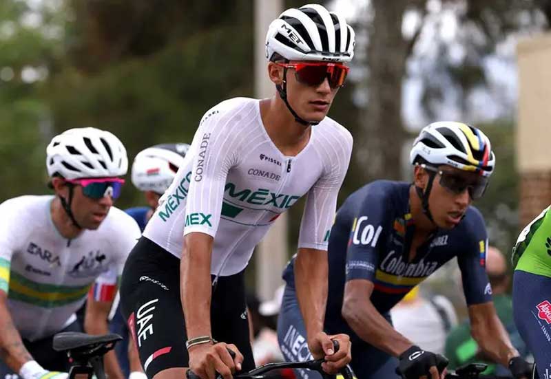 Isaac del Toro finaliza en el Top 10 del Mundial de Ruta