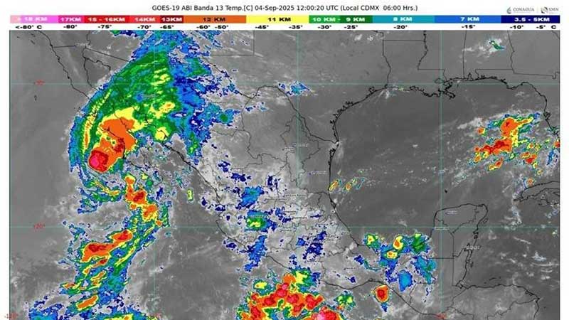 Huracán Lorena provoca lluvias torrenciales en Baja California Sur y noroeste de México