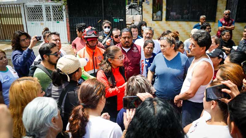 Acciones para atender 20 colonias afectadas por fuerte lluvia en Iztapalapa