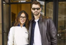 eiza gonzález y grigor dimitrov debutan en el front row del desfile de prada