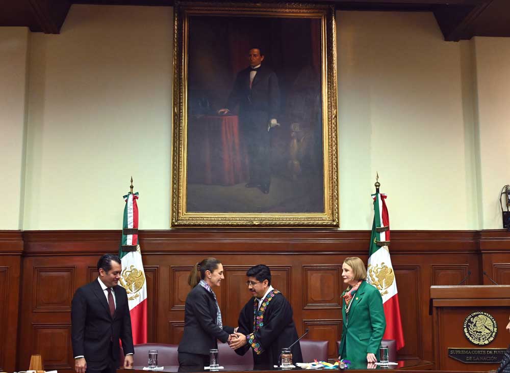 Presidenta Sheinbaum acude a sesión solemne de instalación de la nueva Suprema Corte
