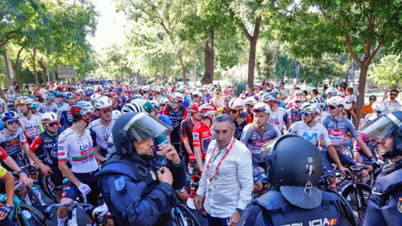 ¡No se pudo terminar! Cancelan la última etapa de La Vuelta a España por manifestación pro Palestina
