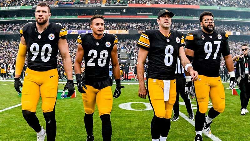 Aaron Rodgers y los Steelers consiguen victoria histórica ante Vikings en Dublín