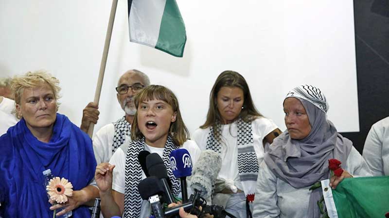 Greta Thunberg denuncia que Israel intenta eliminar a toda la población de Gaza tras ser deportada