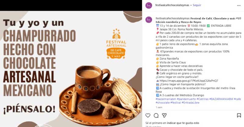 Café y Chocolate Fest 2025: fechas y detalles del evento navideño en CDMX