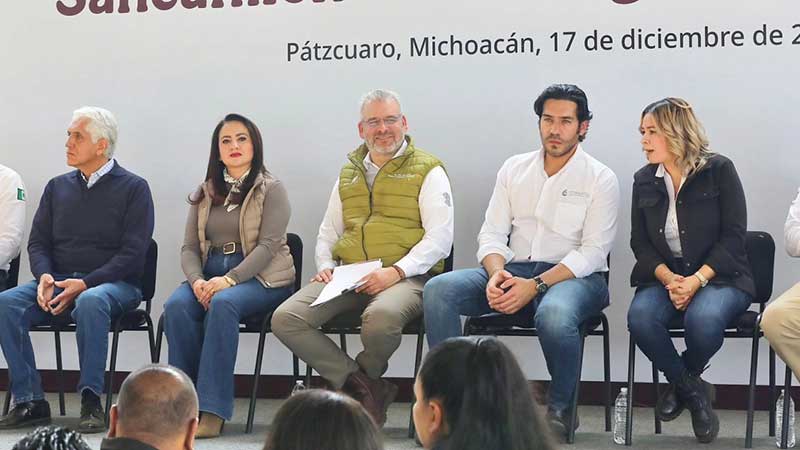 Bedolla y Conagua arrancan en Michoacán rehabilitación de 3 plantas tratadoras para sanear lago de Pátzcuaro