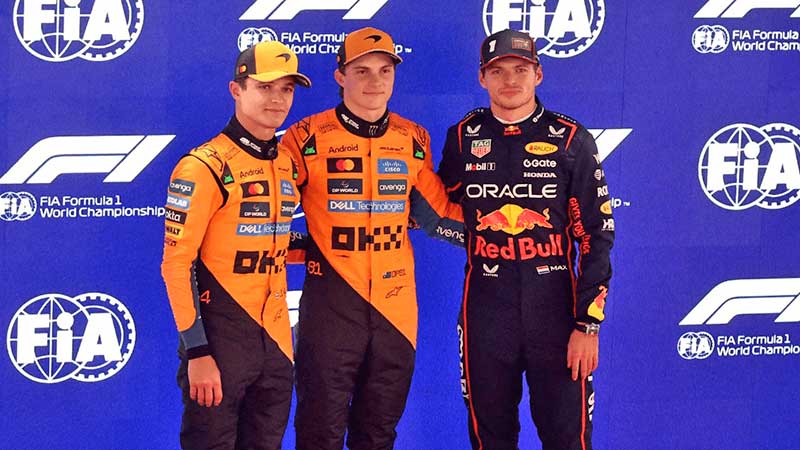 ¿Qué necesita Max Verstappen, Lando Norris y Oscar Piastri para coronarse en la F1?