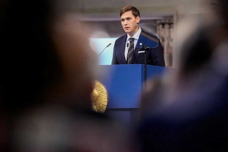La hija de Maria Corina Machado recibe en su nombre el Nobel de la Paz en Oslo