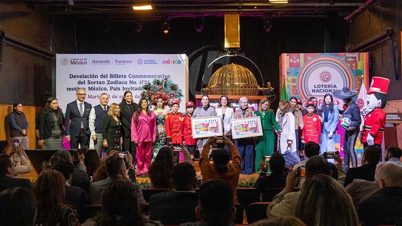 Lotería Nacional devela billete conmemorativo Fitur 2026