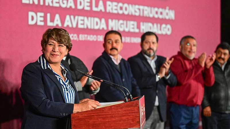 Invierte Delfina Gómez 40 millones de pesos en reconstrucción de Avenida Miguel Hidalgo en Texcoco
