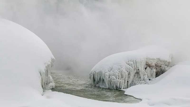 La sensación térmica baja a -55 grados centígrados en algunas zonas de Canadá por una masa de aire ártico